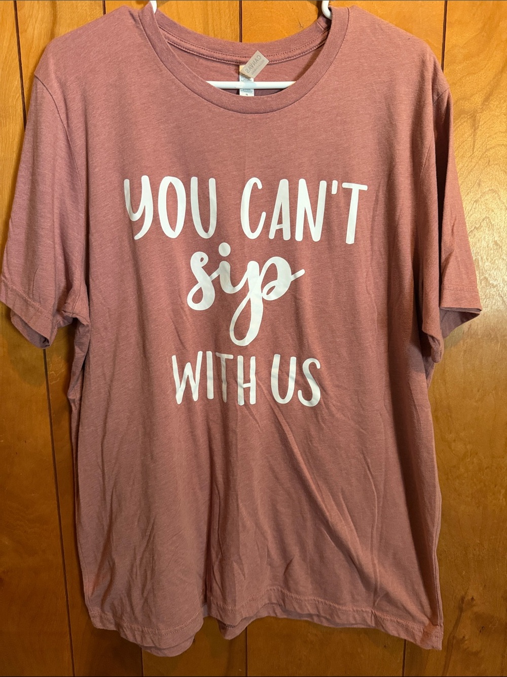 Bella Canvas Mauve Pink "You Can't Sip With Us" Short Sleeve Tee